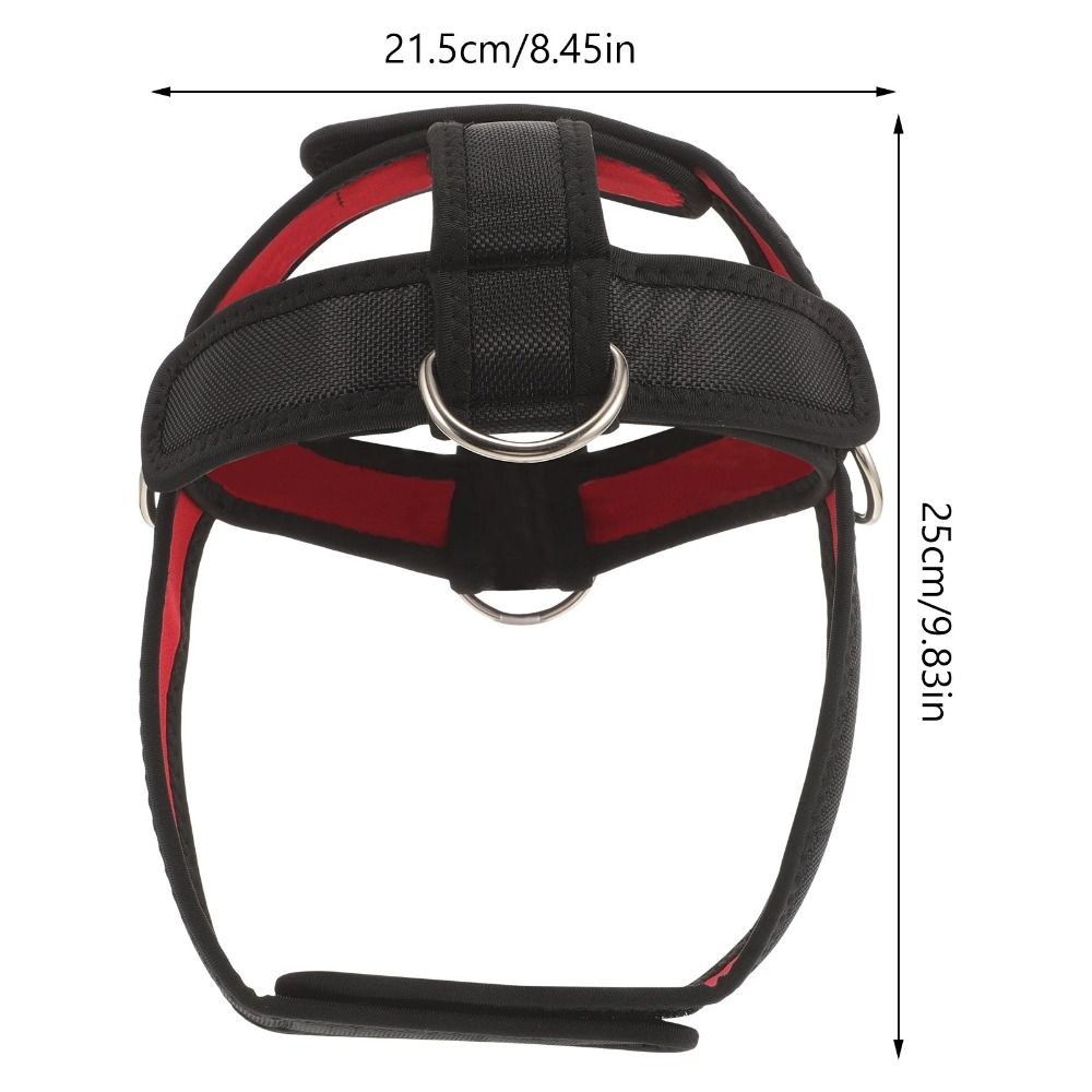 Black Head Training Harness Adjustable Neck Strength Training Strap Outdoor
