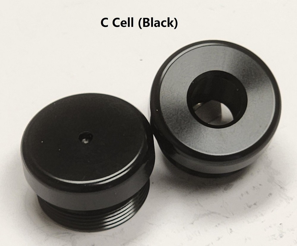 C Cell End Cap & Adapter Set (Black)