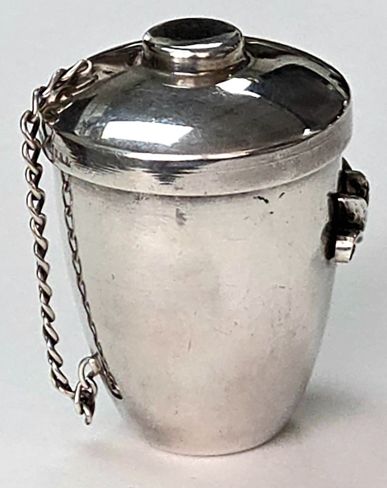 Georg Jensen Sterling Silver Acorn Pill Box