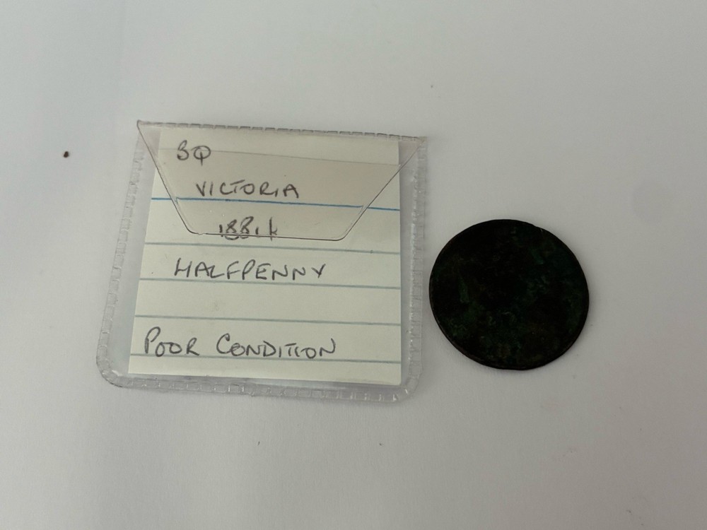 Queen Victoria 1884 half penny