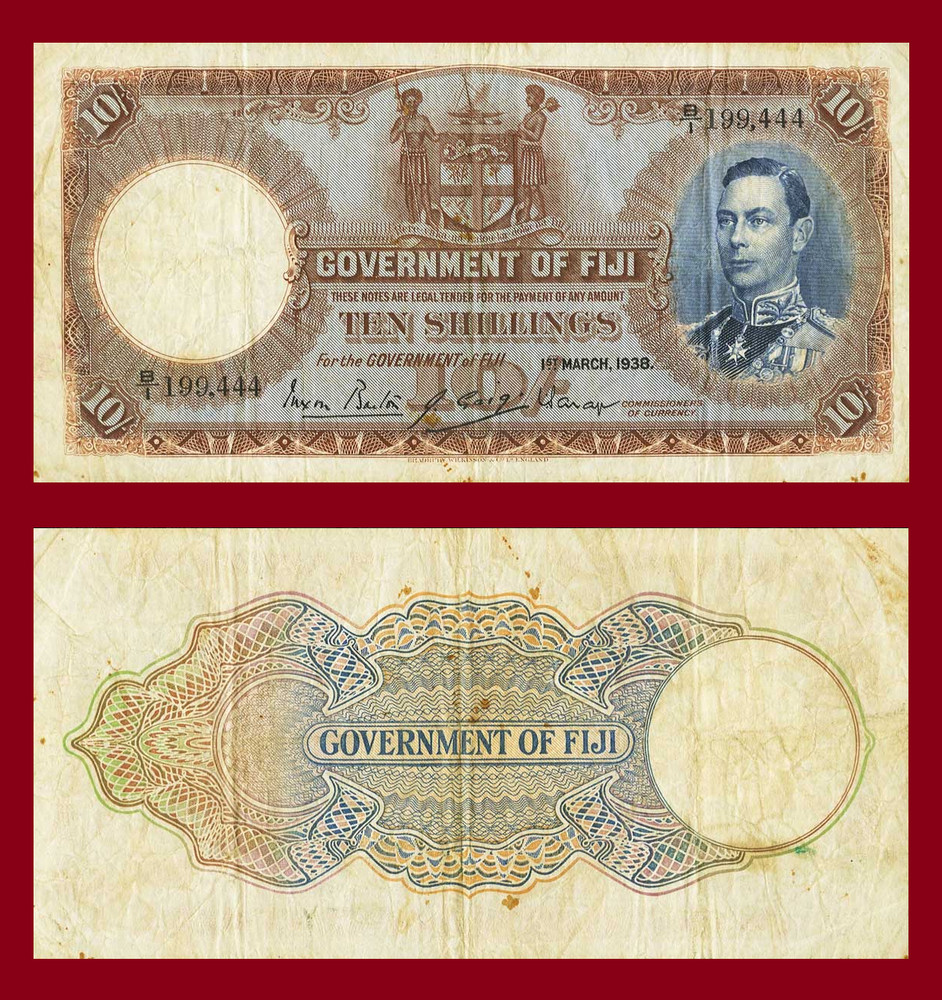 fiji 10 pound 1938  *  Copy
