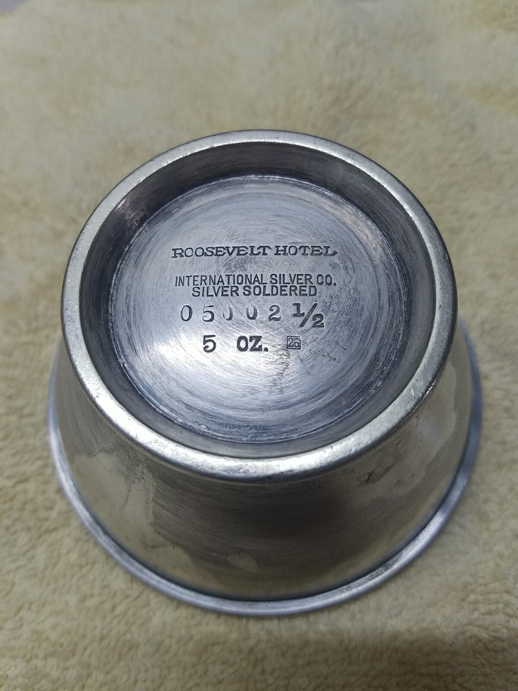 Roosevelt Hotel international silver co 5oz bowl