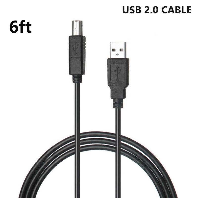 6ft USB 2.0 Data Cable For Numark DJ Controllers: Party Mix II, Party Mix Live