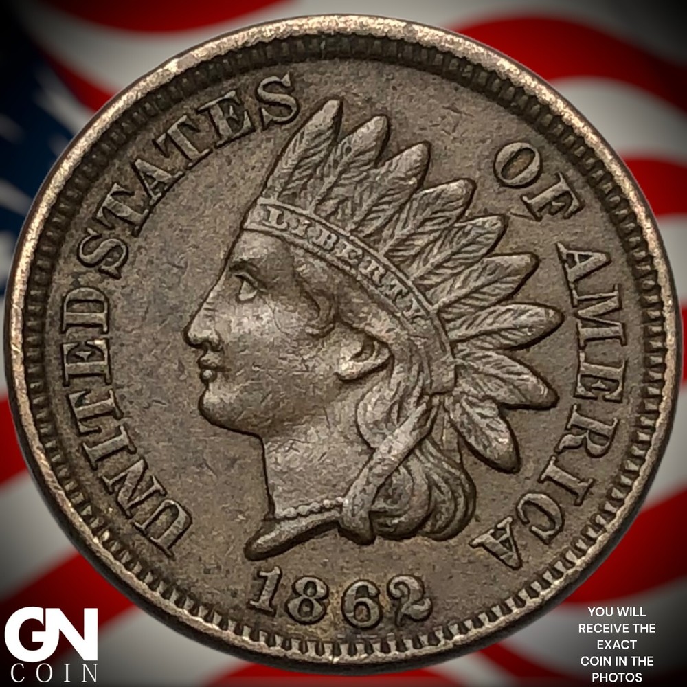 1862 Indian Head Cent Penny Y4101