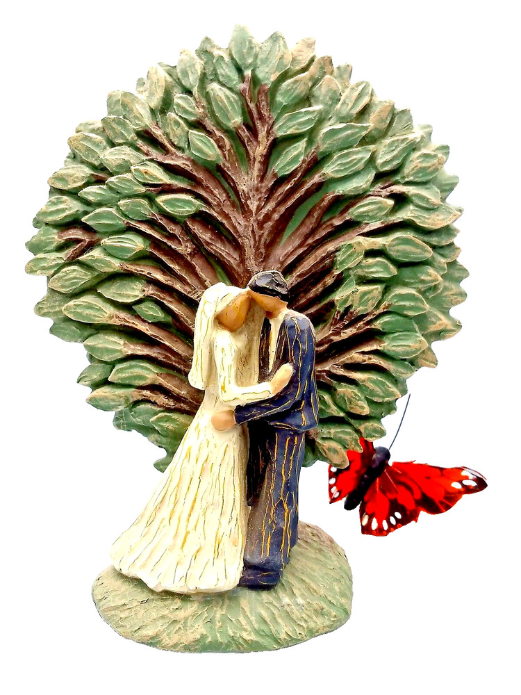 Cake Topper - Exchanging Wedding Vows Figures Forever Starts Today