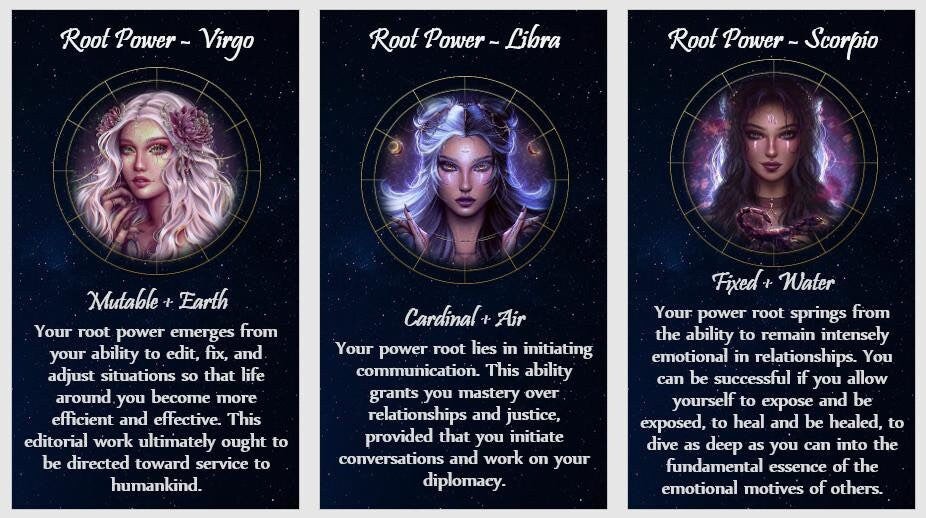 Astrology and Zodiac oracle deck. Horoscope oracle