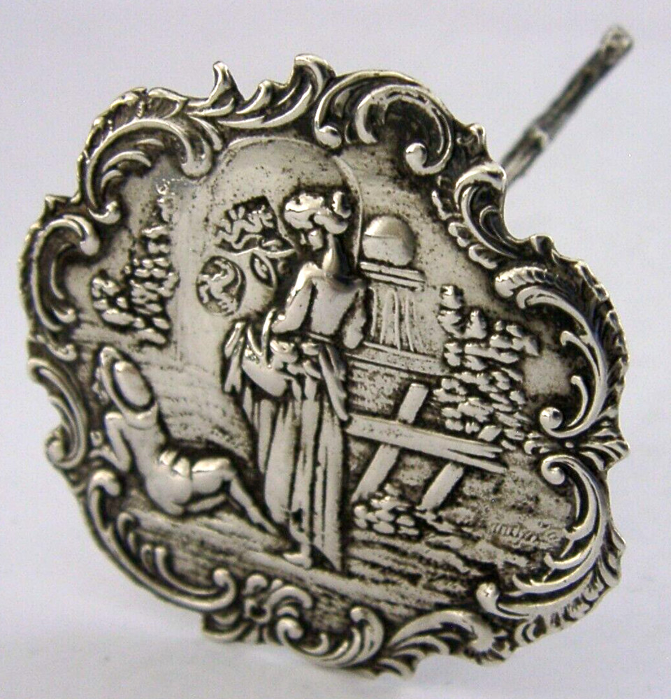 RARE GERMAN HANAU SOLID SILVER MINIATURE TABLE DOLLS HOUSE c1900 ANTIQUE