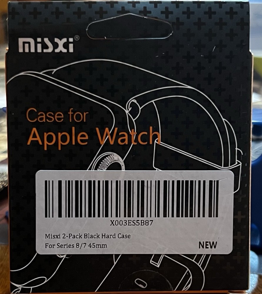 2 Pk Hard Case For Apple Watch Black Series 8