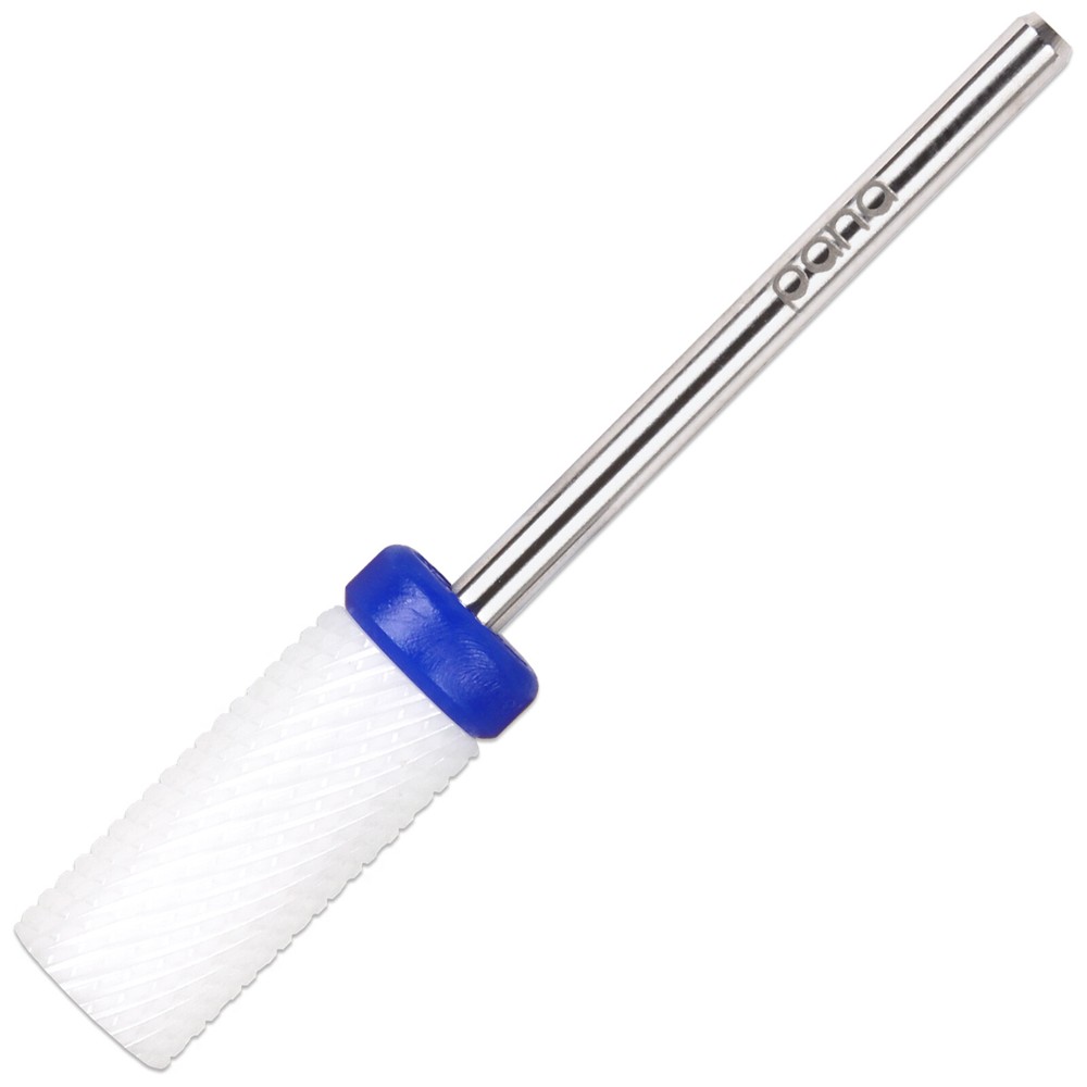 Professional High Quality Ceramic White Small Barrel Bit Nail Drill Medium Grit