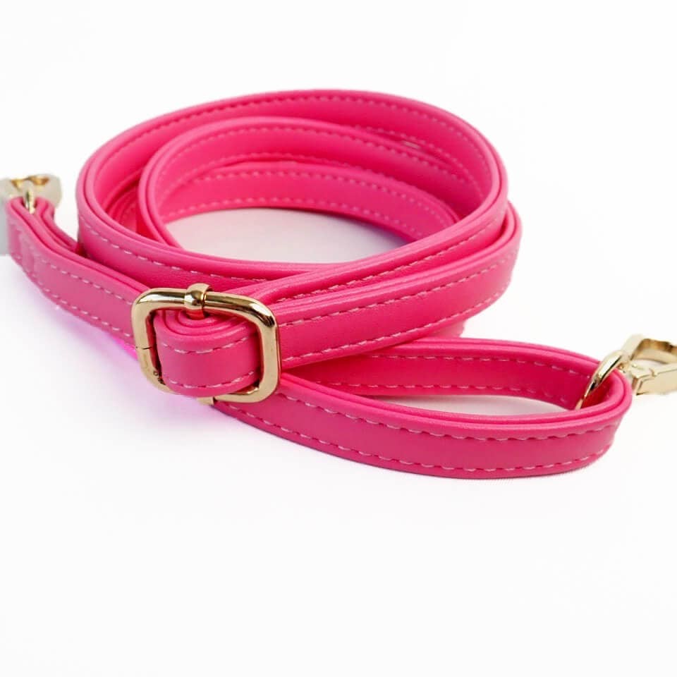 Cotton Raffia Shoulder Strap (Rose)