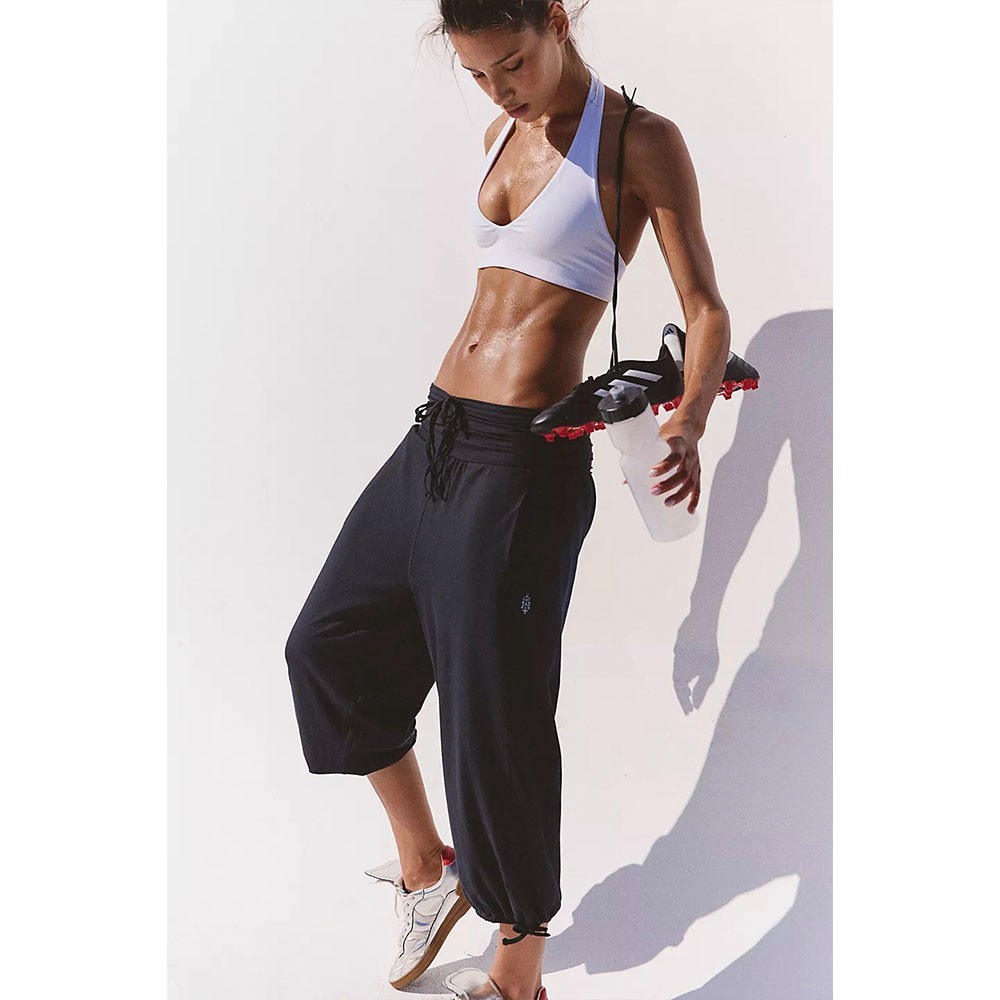 Free People Take It Easy Pants, Black