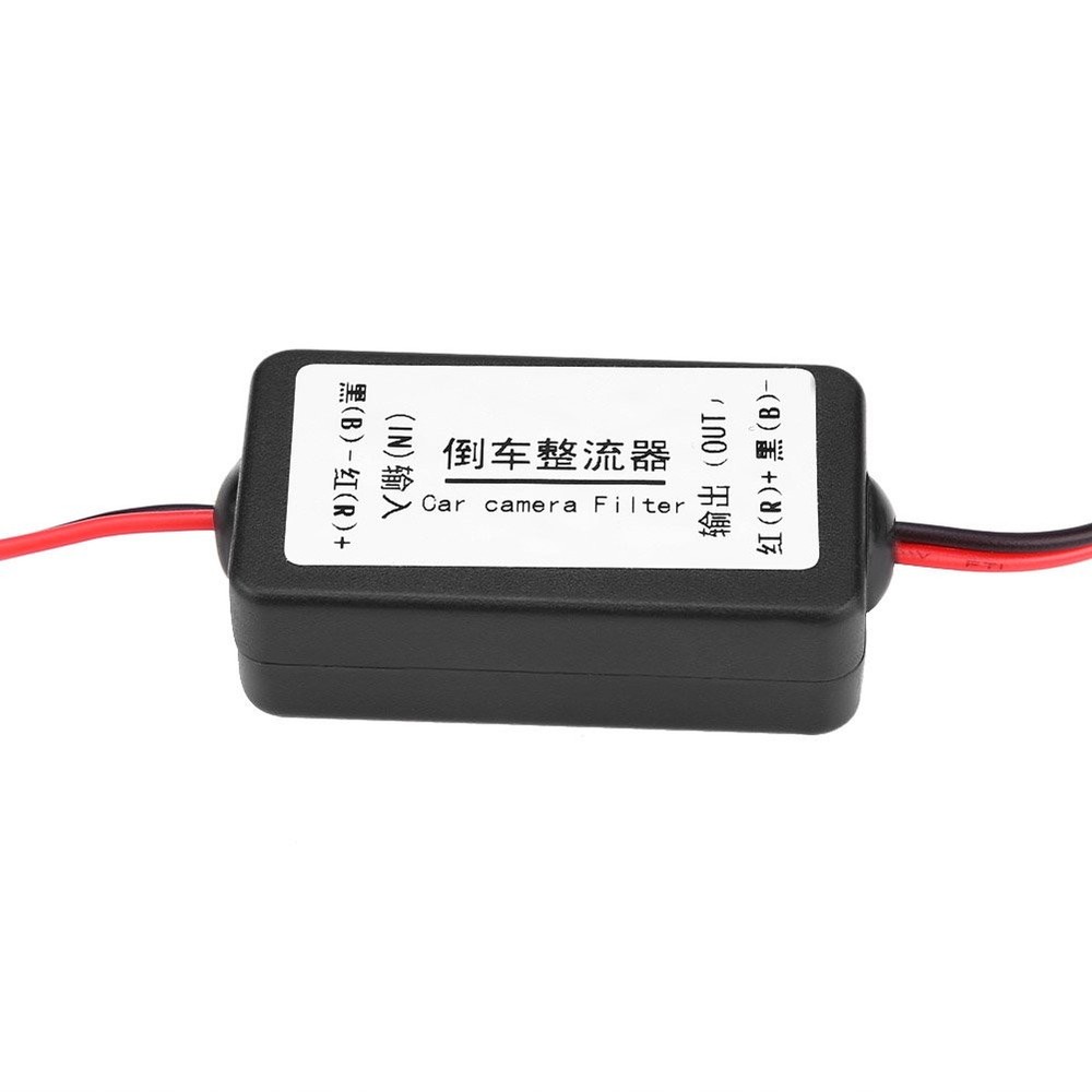 12V DC Car Rearview Camera Power Relay Capacitor Filter Rectifier