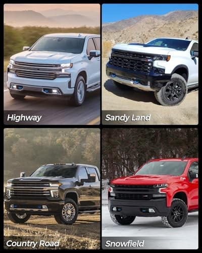 Tow Hook Covers Compatible with Chevy Silverado 1500,Custom Front Blue