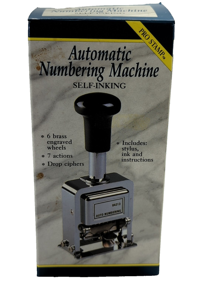Rogers Stamping Machine Automatic Numbering Tested And Working Vintage