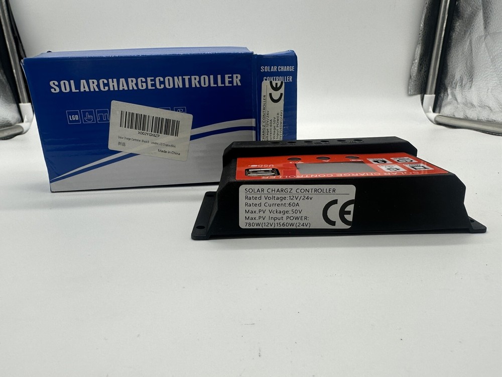 60A MMPT Solar Charge Controller Dual USB Auto Cell Panel Charger Regulator USA