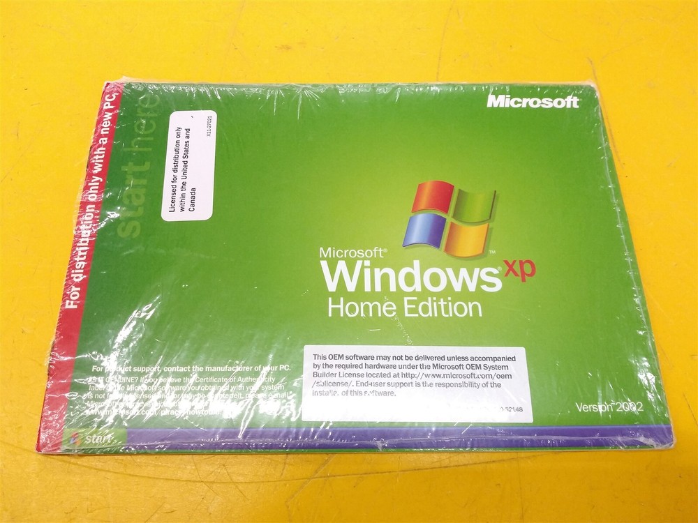 ⭐️⭐️⭐️⭐️⭐️ PC Software CD Disc Microsoft Windows XP X14-59483 Home Edition 2002