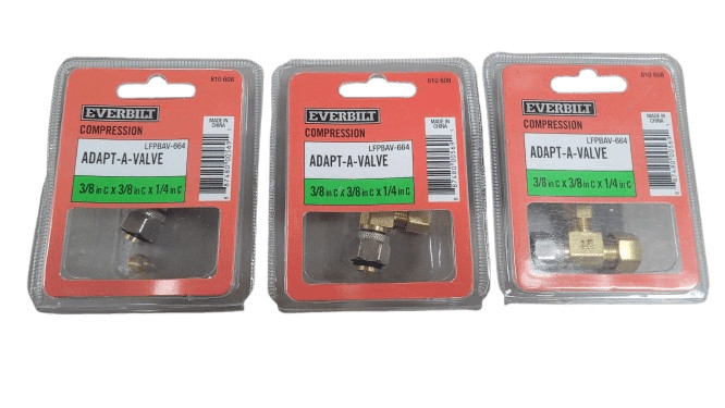 3-PACK Everbilt 3/8 in. OD Compression Brass Tee Fitting