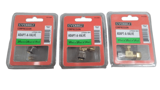 3-PACK Everbilt 3/8 in. OD Compression Brass Tee Fitting