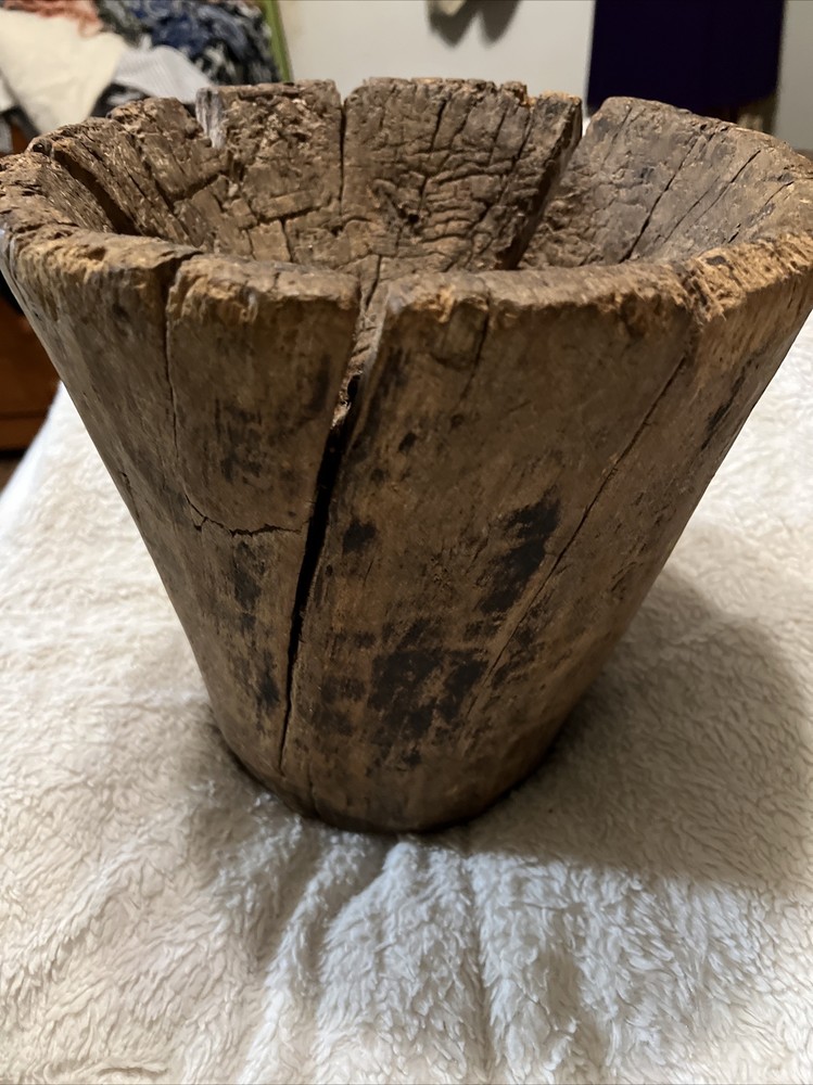 Primitive Wood Mortar
