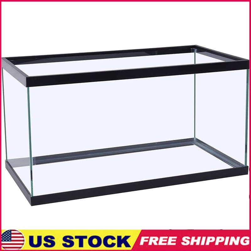 Rectangular Glass Aquarium Tank Freshwater Fish Easy Customization Accessories
