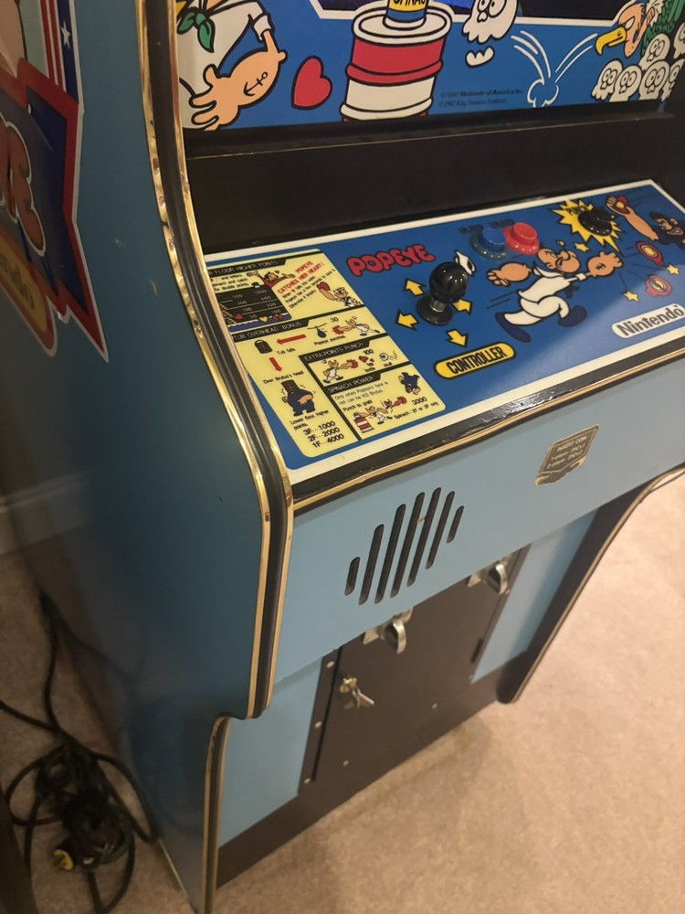 POPEYE ARCADE MACHINE by NINTENDO 1982 - original cabinet.