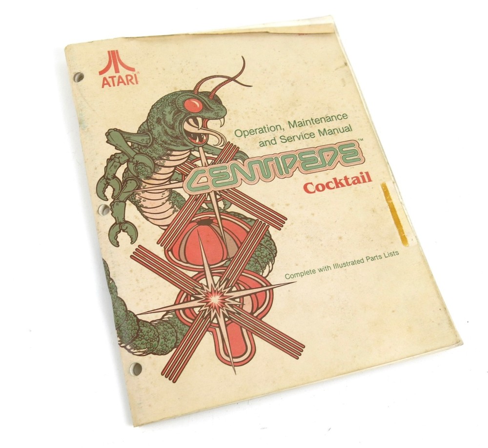Atari Centipede Arcade Game Operation, Maintenance & Service Manual 1981