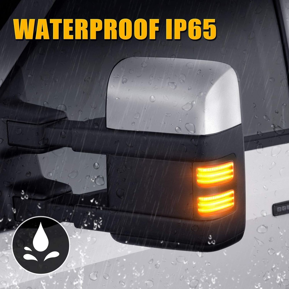SUPAREE LED Sequential Switchback Side Mirror Marker Running & Turn Signal Light