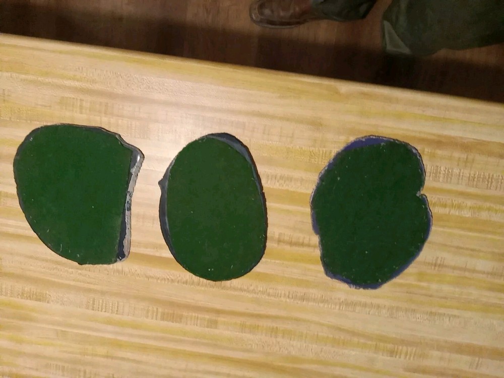 3 Blue Agate Geode Slices The Alitimate Coaster Or Decorations