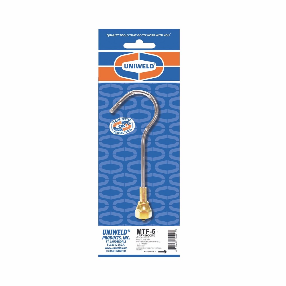 Uniweld MTF-5 Cap’n Hook® Oxyacetylene Welding & Brazing Tip