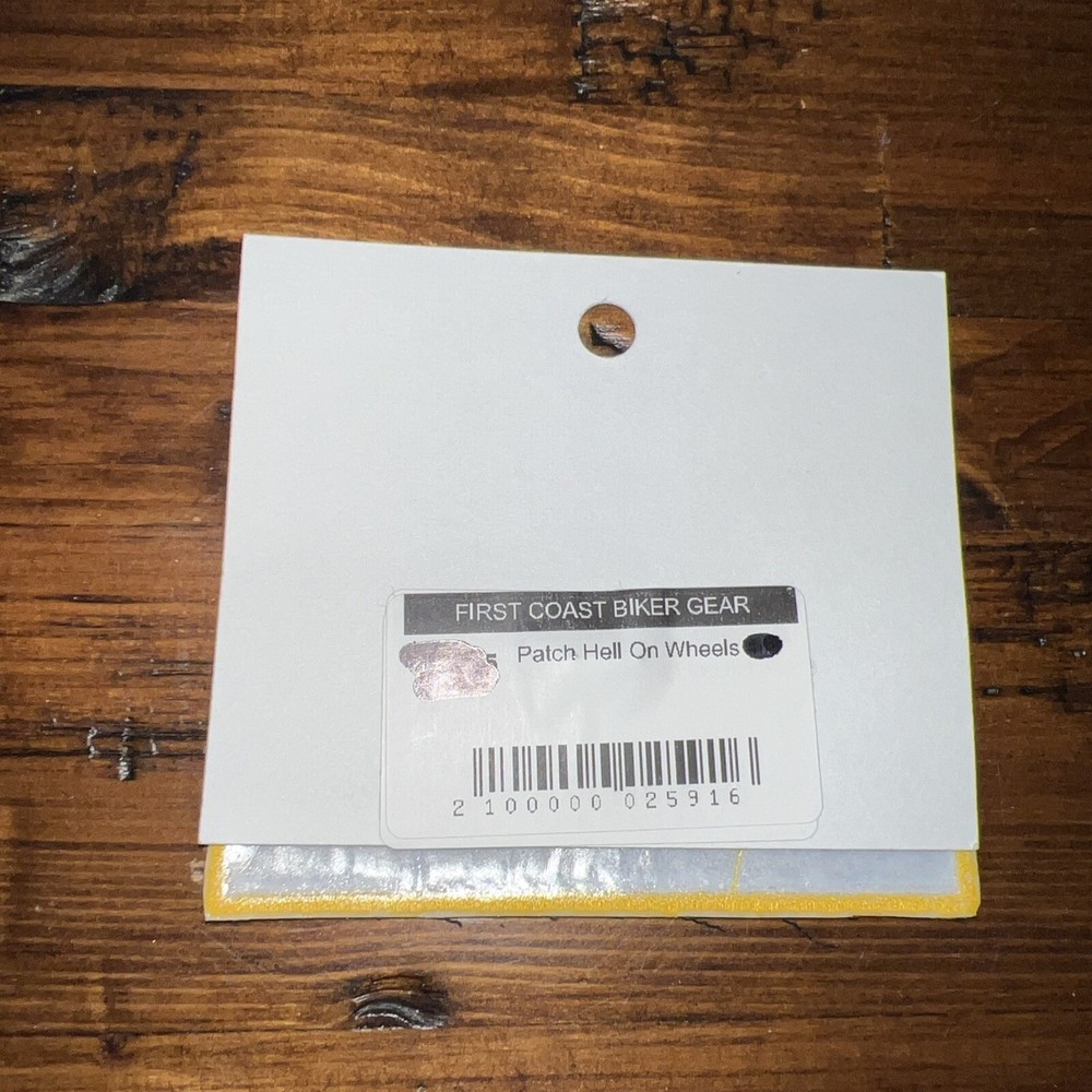 Hell On Wheels 4” Patch Black And Yellow