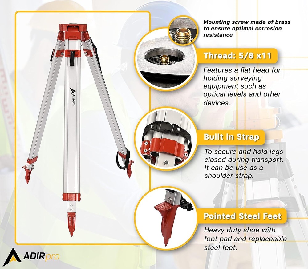 Aluminum Tripod Package Construction Auto Level Transit Laser Contractor
