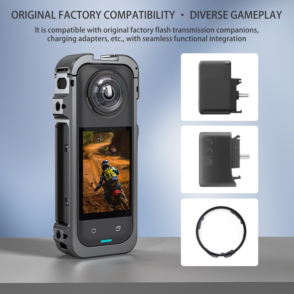 Protective Frame Case With Lens Cover Kit For Insta360 X5 Camera Accessories4g