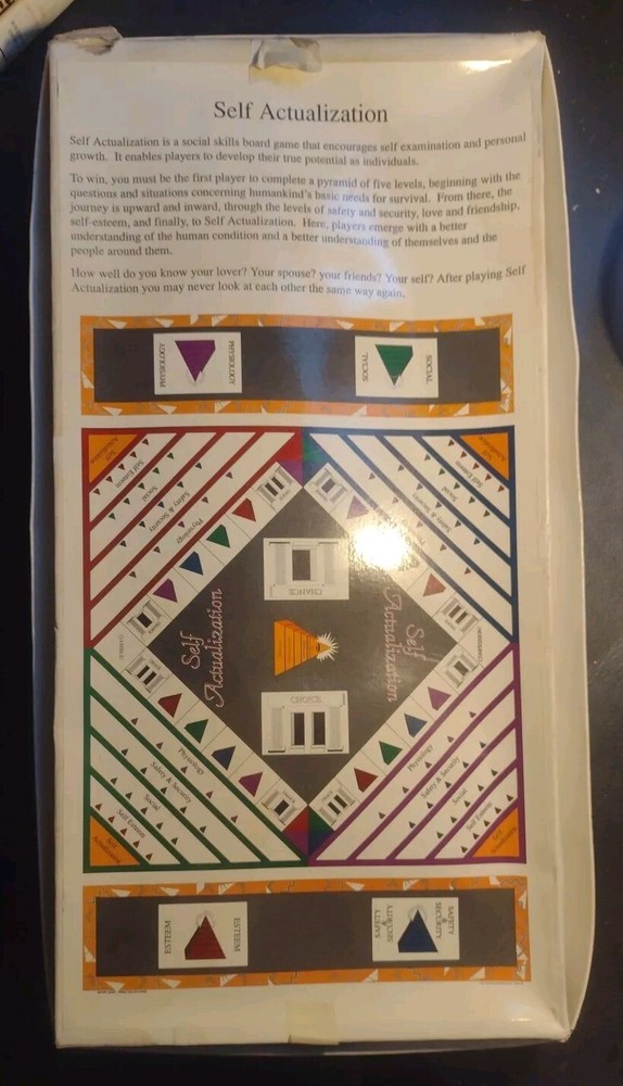 Self Actualization Board Game 1990