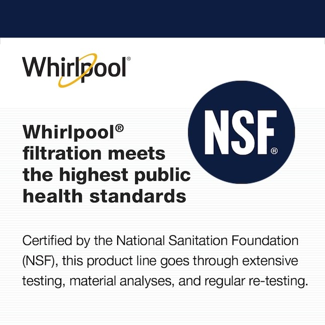 Whirlpool Dual-stage Carbon block Under Sink Water Filtration System with Design