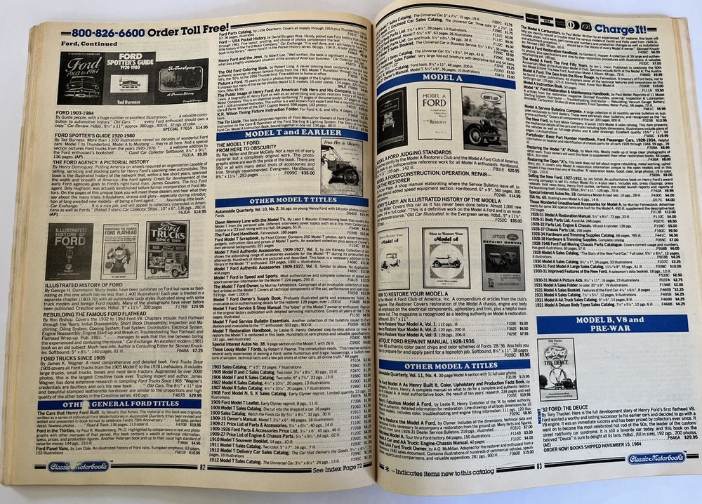 CLASSIC MOTORBOOKS 1985