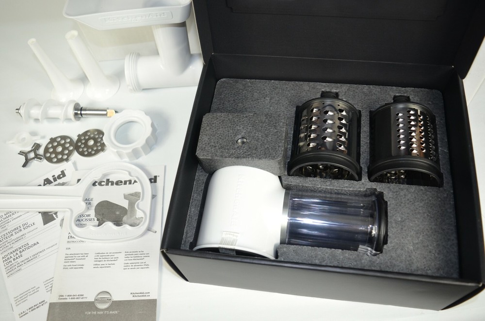 KITCHENAID Slicer/Shredder + Grinder/Sausage Stuffer Attachment *Model # KSMGSSA