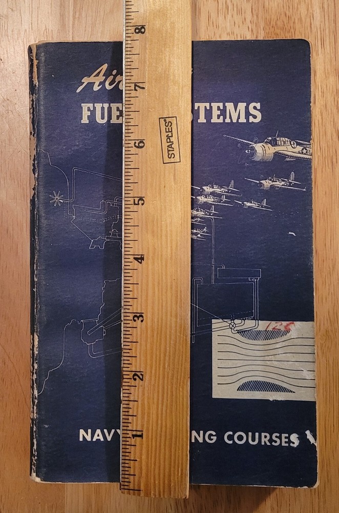 Aircraft Fuel System Navy Training Courses 1951 Book-w Pullouts