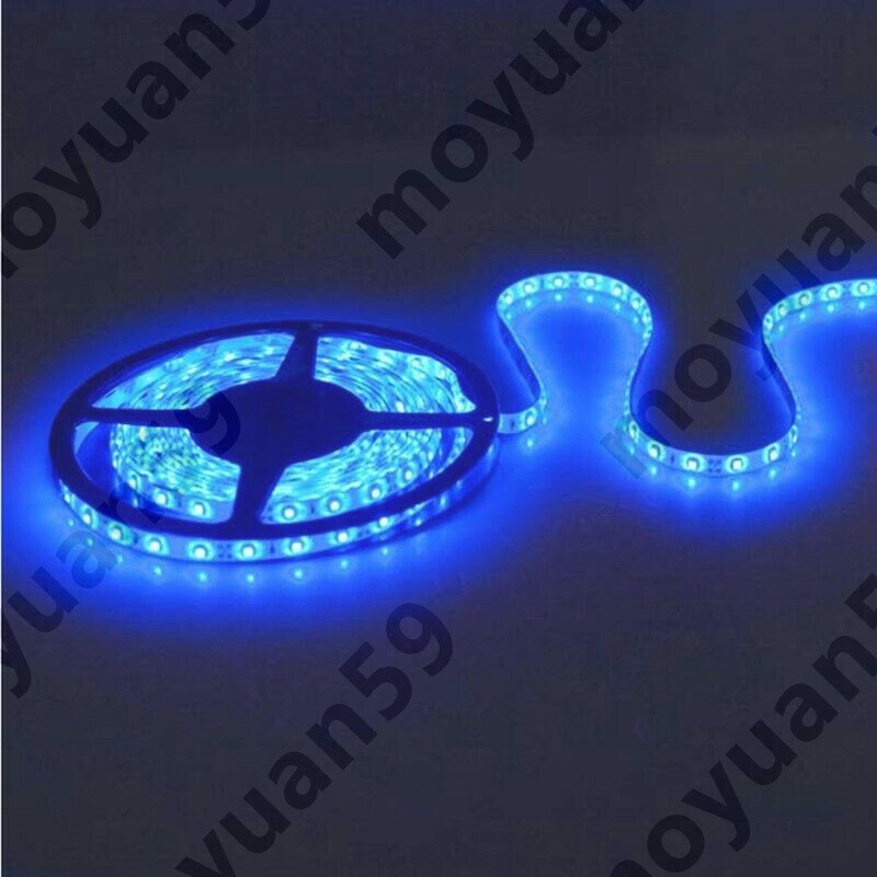 Blue Neon Glow EL Wire String Strip Decor Boat LED Light Car Party + Controller