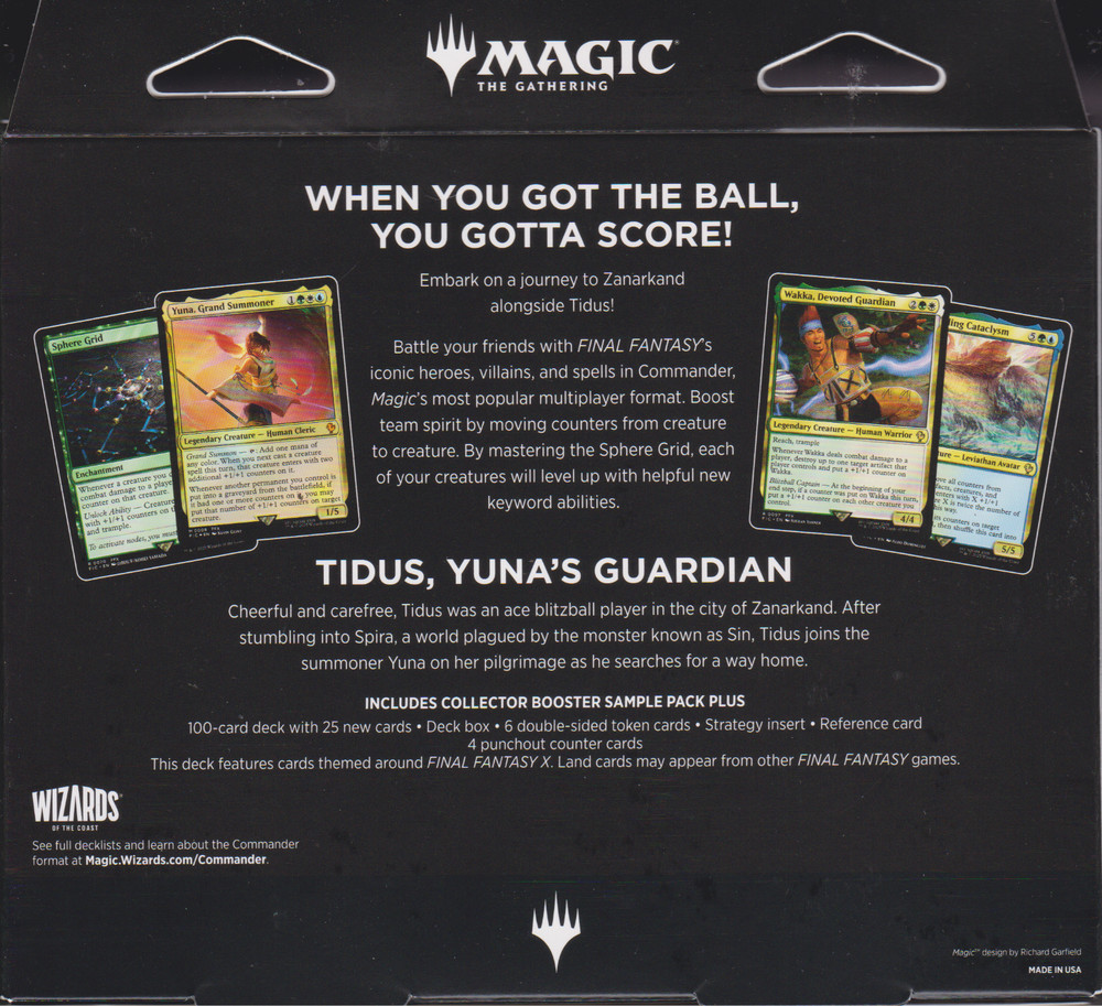 FINAL FANTASY Counter Blitz Commander Deck