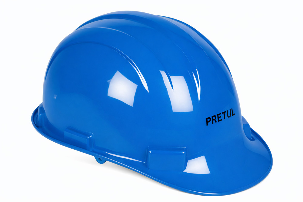 Pretul Blue Safety Helmet Adjustable Hard Hat Construction PPE
