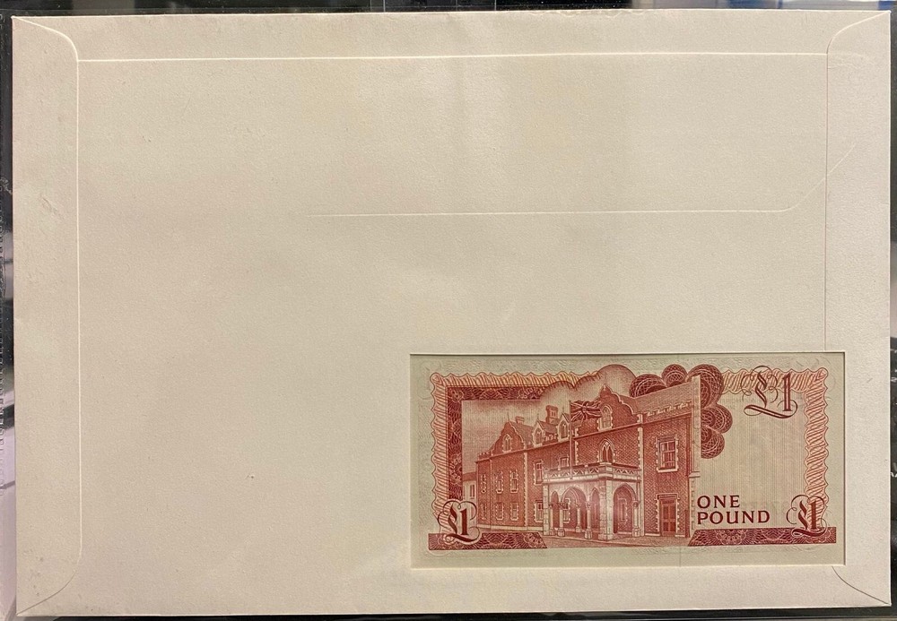 Banknote Letter , Gibraltar 1 Pound UNC Banknote
