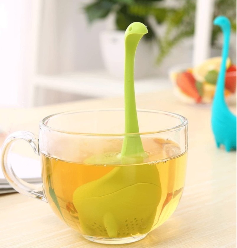 Lil Dino Tea Diffuser for Loose Leaf Tea Infuser Blue BPA Free Plastic