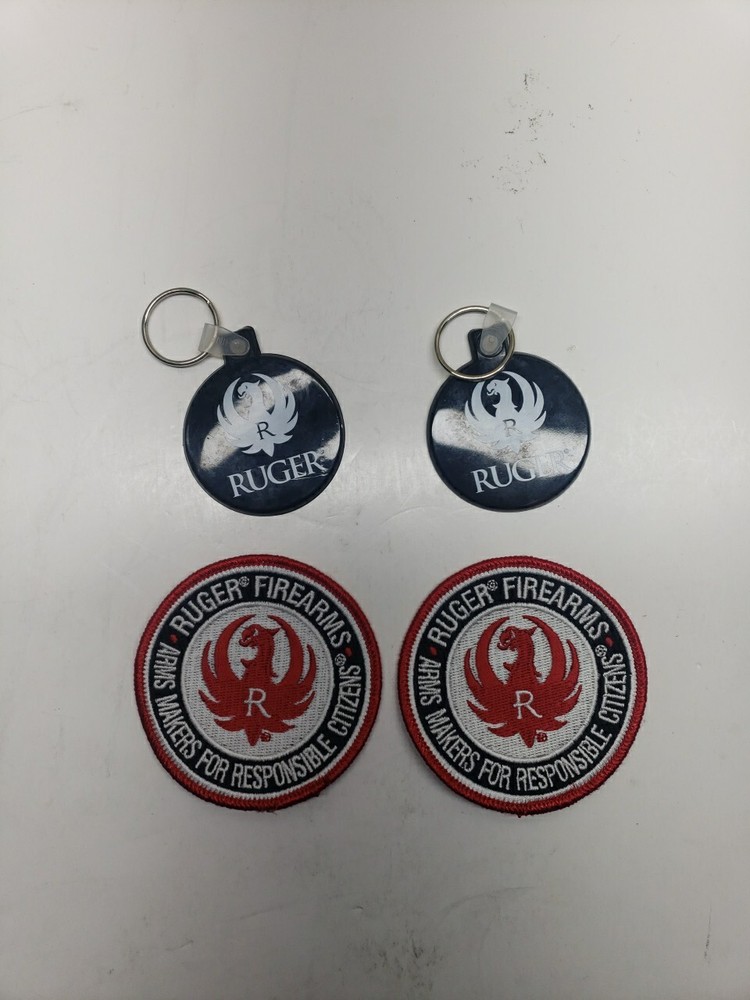 Ruger Firearms Patch 2ct & Ruger Keychain 2ct