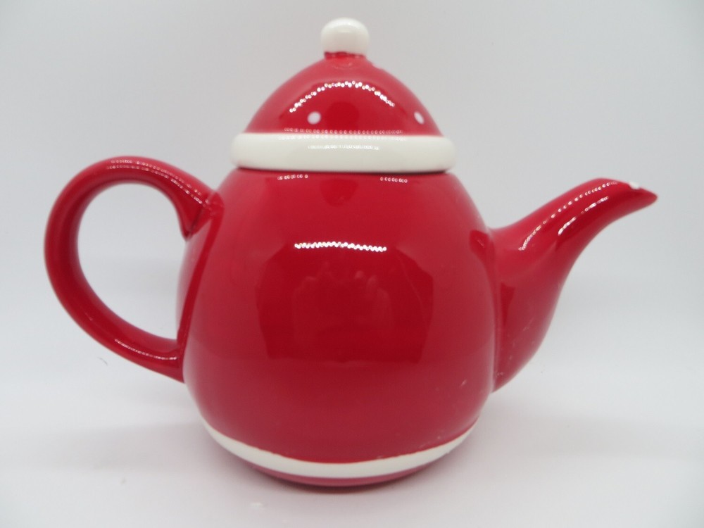 GiftCraft Ceramic 32oz Santa Teapot 892462