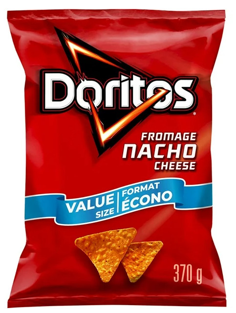 Doritos Nacho Cheese Tortilla Chips, 400g (2 Pack)