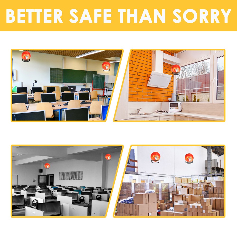 10 PCS Automatic Fire Ball Extinguisher With Bracket for ABCEF Type Fire