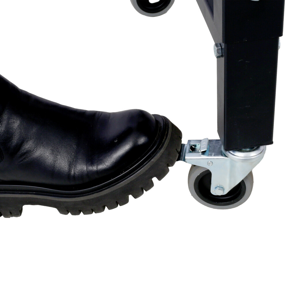 48" Wide Rolling Workbenches with Customizable Feet and Locking Wheels