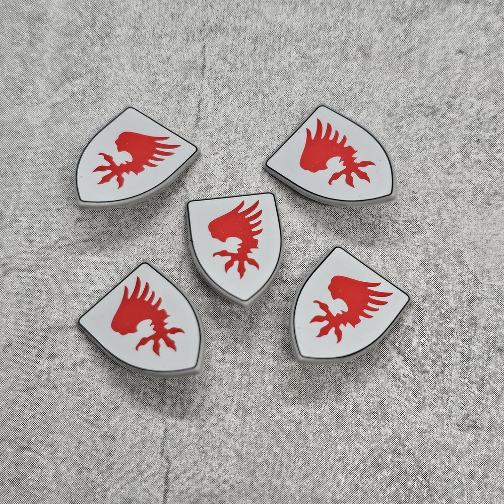 5pack Red Talon Shield Blocks Accessories for Minifigures Gt2TS64