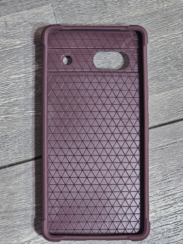 VANAVAGY Wallet Case for Google Pixel 7A Purple Leather