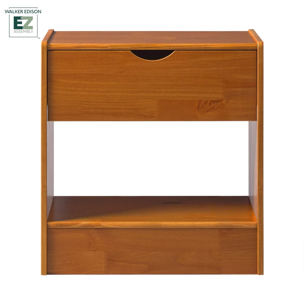 Declan 1 Drawer Nightstand Caramel Brown